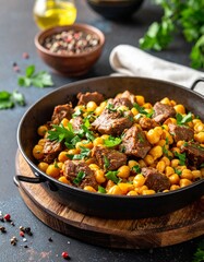 Lamm-Kichererbsen-Pfanne &ndash; Marokko