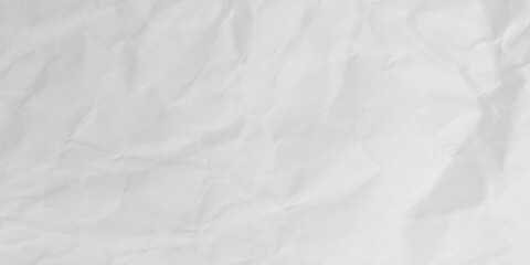 Fototapeta premium White clean crumpled paper background. Horizontal crumpled empty paper template for posters and banners. Vector illustration.