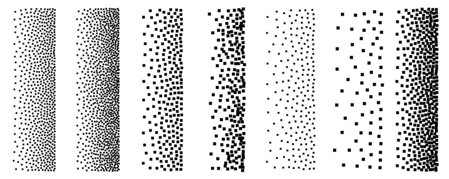Pixel textured background, square dot fade pattern