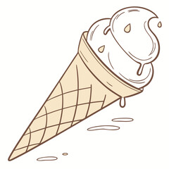 Ice cream cone illustration