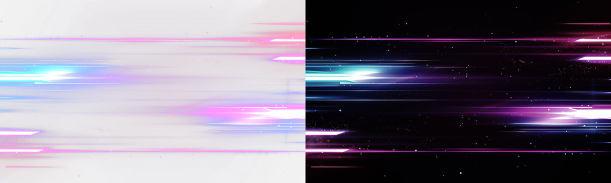 Abstract background for posters, covers, and promotional materials.  Futuristic concept of speed and communication. Illustration on a black transparent background in PNG format.