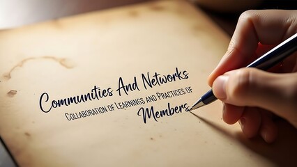 Handwriting Communities And Networks on Paper.