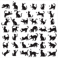 Cat With Butterfly Svg Clip Art