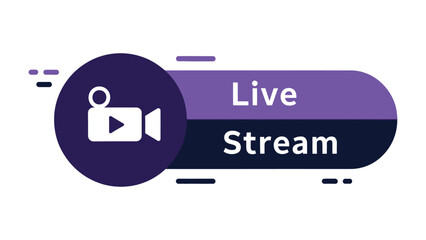 Live Streaming Symbol &ndash; Play Button Icon for Online Video, Shows, Movies, Sports, News, and Live Performances..eps