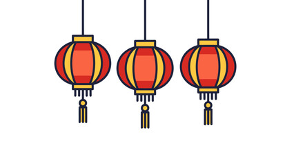 Traditional Chinese Lanterns Hanging