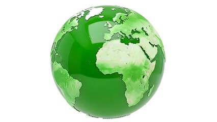 Globe showing continents and oceans