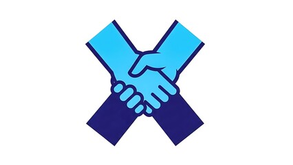 Fototapeta premium Handshake across divides
