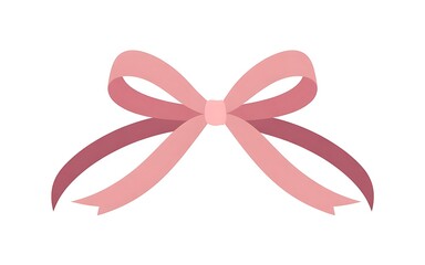 Pink ribbon bow decoration