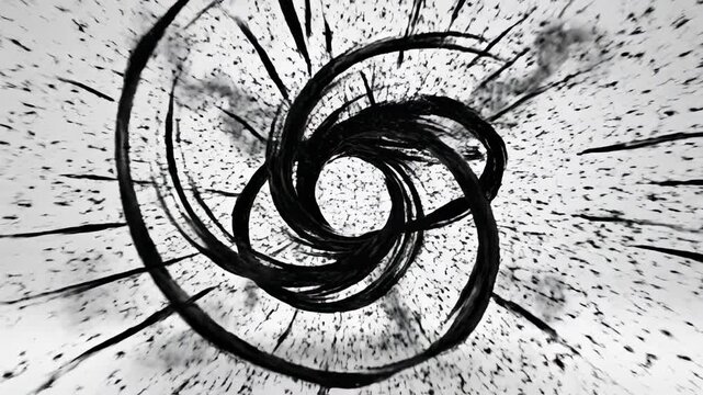 Abstract motion graphic animation of energetic black streaks simulating extreme speed and dynamic movement across a clean white commercial background modern, action, Abstract