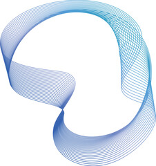 青いベクトルの抽象的な曲線のグラフィック
