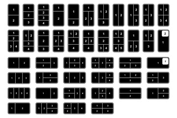 Smartphone Split Screen Layout Set