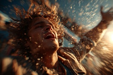 Joyful road trip adventure scenic landscapes and vibrant atmospheres