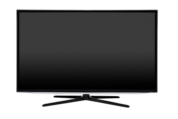 Television, tv screen mockup front view isolated