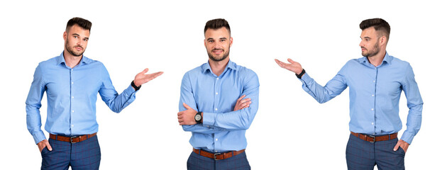 Businessman, professional, transparent background