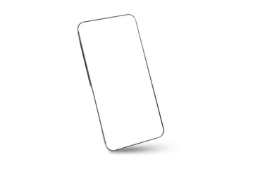 Modern smartphone mockup, blank screen