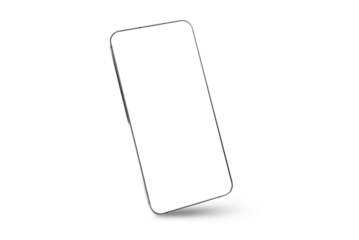 Modern smartphone mockup, blank screen