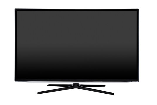Television, tv screen mockup front view isolated