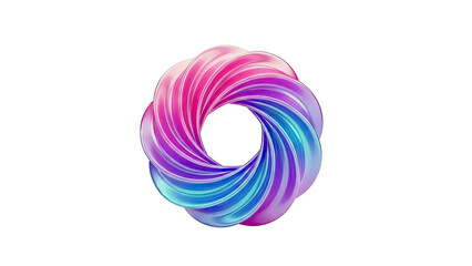 Gradient Swirl Abstract Ring