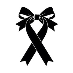 red ribbon bow
