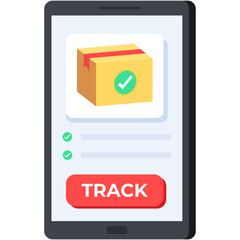 Parcel Tracking and Delivery Status Icon