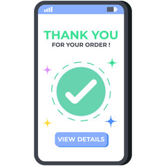 Order Confirmation Flat Icon