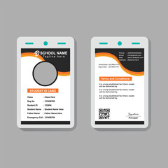 Student Card Template for School