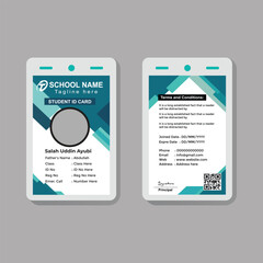 Student Card Template Modern
