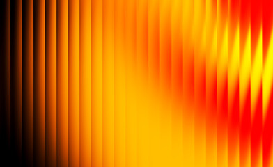Obraz premium Vibrant orange and yellow glowing vertical stripe gradient abstract background