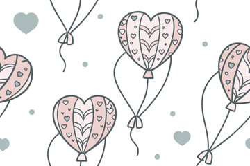 Heart shaped balloons