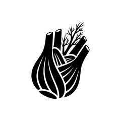 Black and white onion illustration isolated on transparent background, Vector