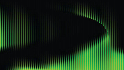 Green Gradient Ribbed Fractal Glass Texture Background Design