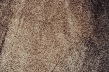 Texture of soft brown fabric displays a smooth surface, suitable for backgrounds in fashion, interior design, and product presentations, enhancing any visual appeal.