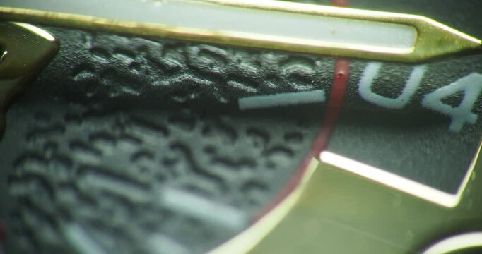 Details of a sports wristwatch
