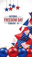 National freedom day celebration on february 1st usa