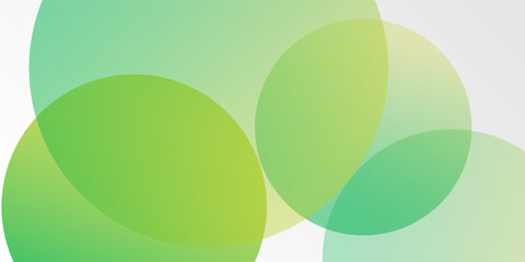 Abstract overlapping green and pastel circles background with soft transparency. Modern organic vector shapes for eco design, wellness branding, posters, and UI layouts.
