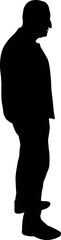 a man body silhouette vector