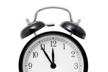 Clock isolated on white background