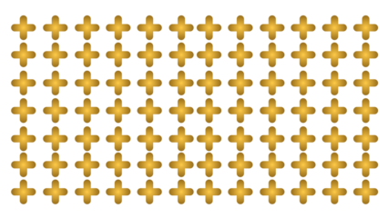 Elegant Seamless Pattern of Golden Plus Signs with Gradient Texture on White Background for Luxury Branding