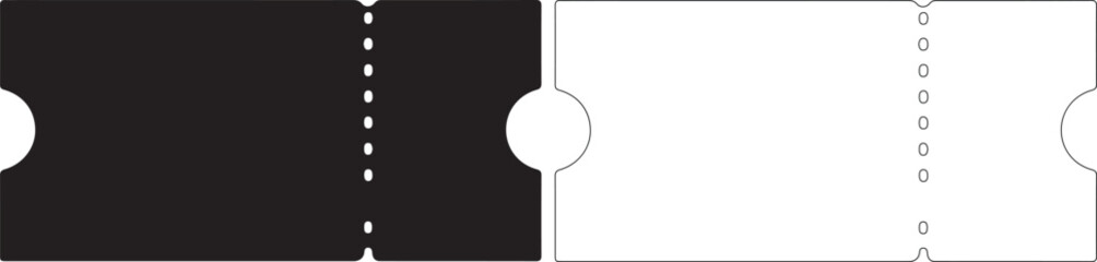 Vector illustration of a road with dashed white lines on black and white backgrounds