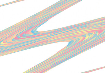 Abstract Vibrant Hairline Pattern - Colorful Flowing Diagonal Stripes on White Background