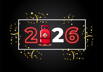 Happy new year 2026. texture 2026 with Scales of vector concept with black gradient background