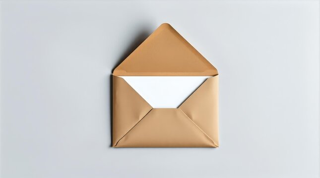 Blank kraft card scene for Valentine editorial and packaging inserts
