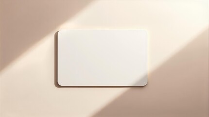 Blank Valentine card with shadow for editorial covers and design layouts