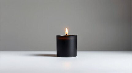 Minimal black candle background for Valentine contemporary campaigns
