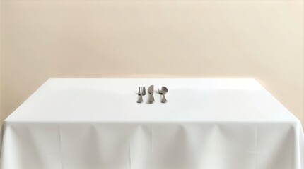 Minimal cutlery table scene for Valentine modern editorial layouts