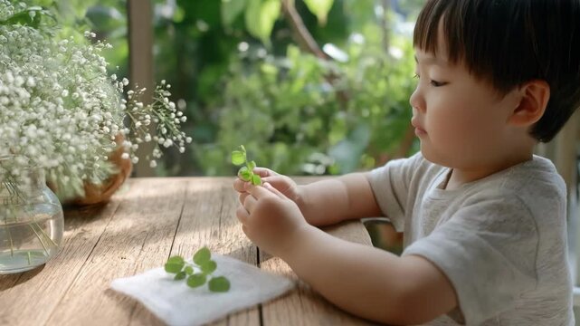 Medium shot showing hypoallergenic fabric testing for childrens clothes highlighting allergy prevention and skinfriendly textile analysis