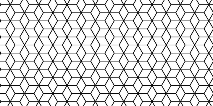 White hexagon cubic modeling cubes Illustration decoration seamless white material pattern square design.