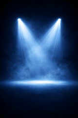 spotlight on stage