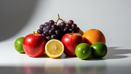 Editorial-style fruit still life with clean background and controlled lighting