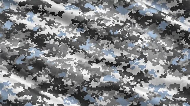 Video, military pattern background with snow design, background for presentations, soldiers, educational background, 